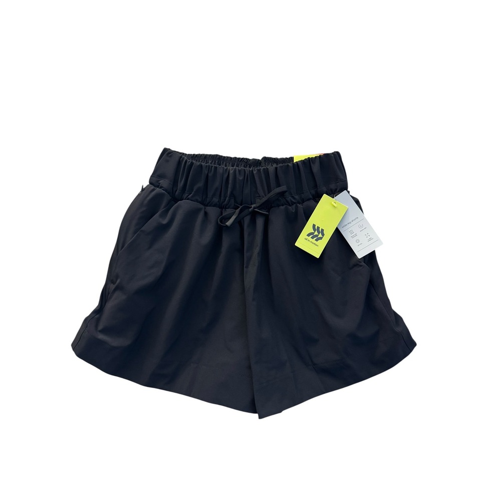 All in Motion Womens Black Wide Leg 3.5" Shorts High Rise‎ Athletic XS New